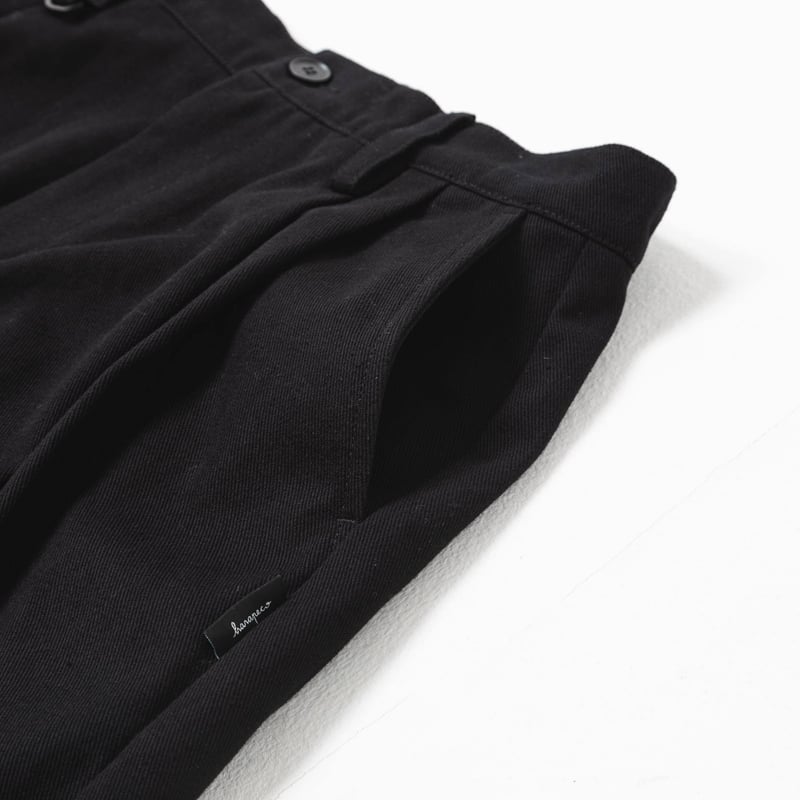 Twill Pants-ブラック | harapeco Store Twill Pants-ブラック | harapeco Store