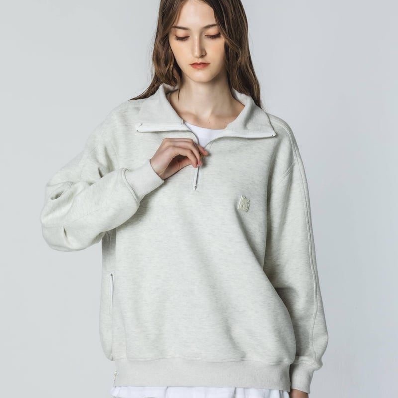 Eve harapeco HalfZip Sweat - ホワイト Mサイズ HalfZip Sweat - ホワイト | harapeco Store
