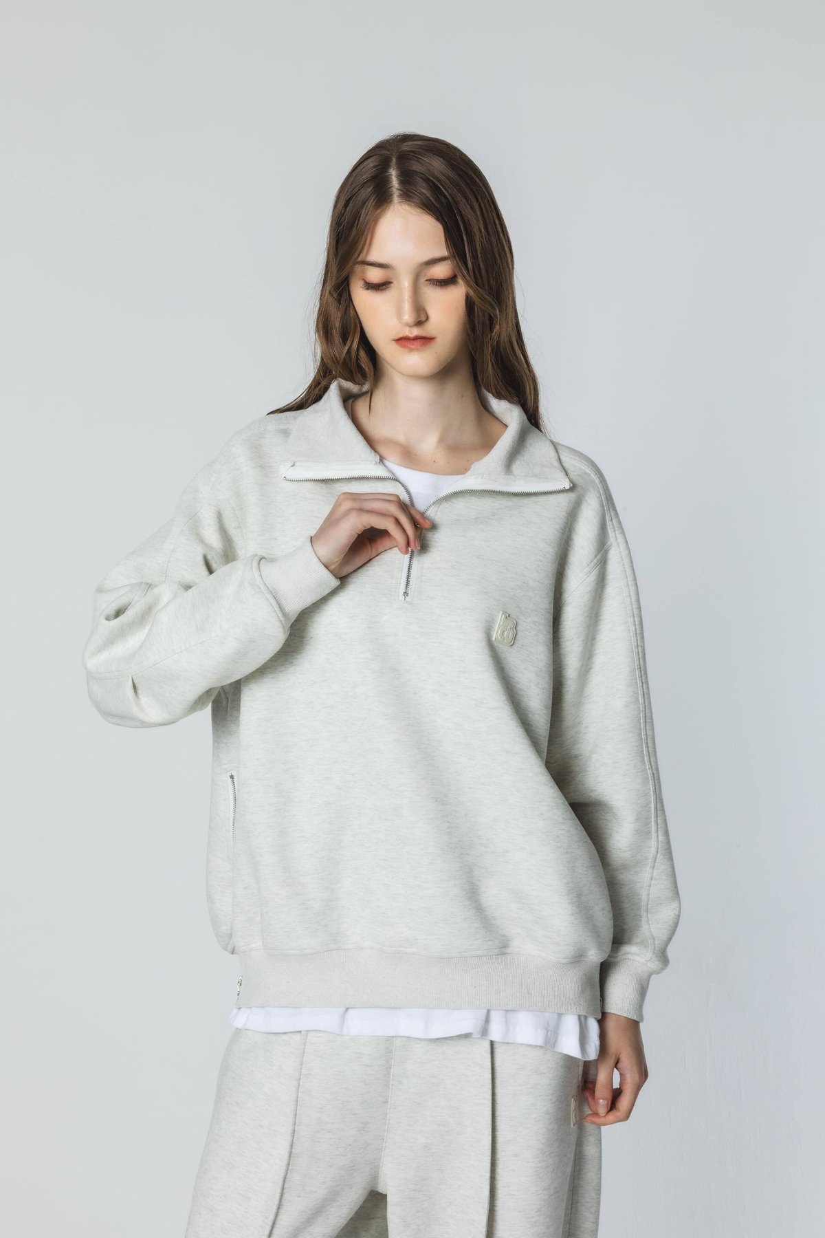 HalfZip Sweat - ホワイト | harapeco Store