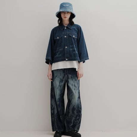 DENIM PANTS - ブルー