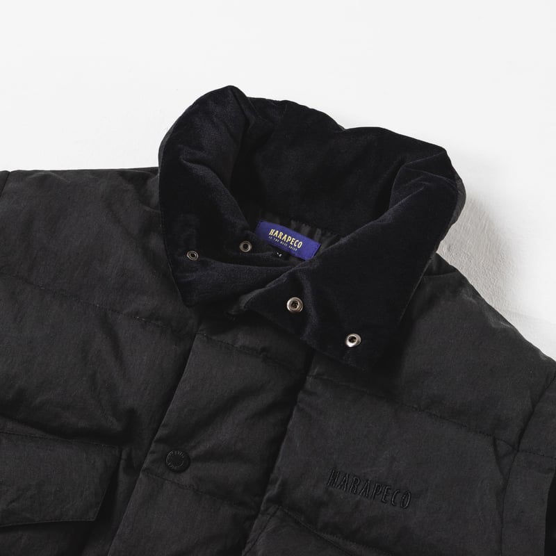 Stand Collar Down Jacket - ブラック | harapeco Store
