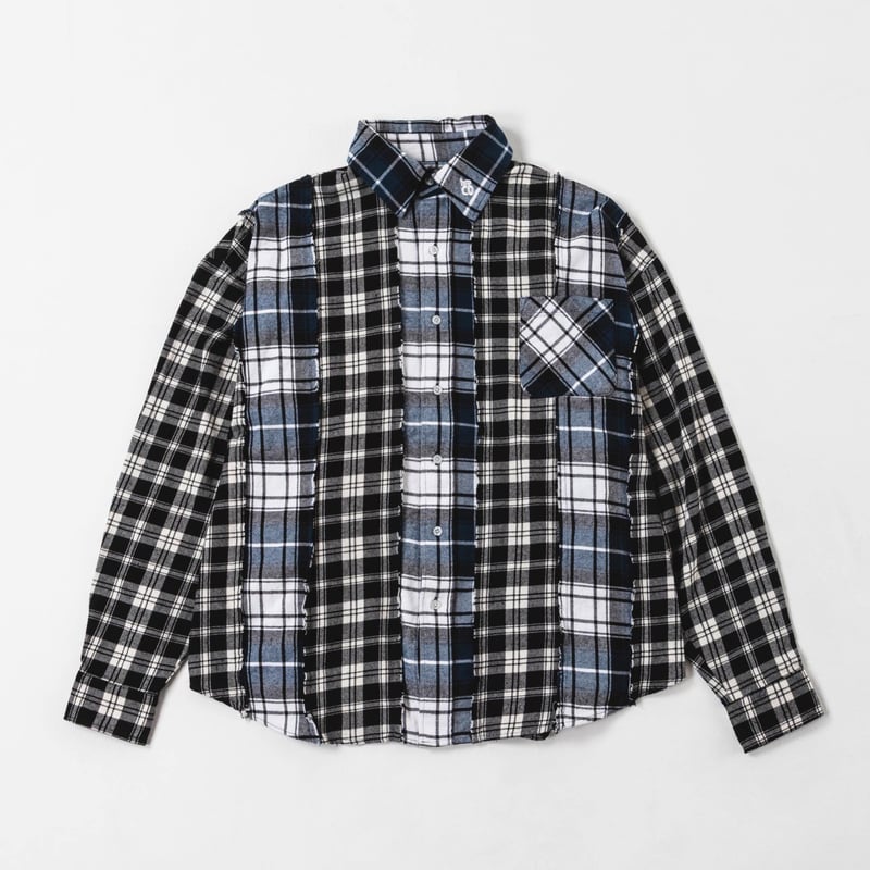 はらぺこ商店 Rebuild Shirts - ブルー harapeco商店 Rebuild Shirts - ブルー | harapeco Store