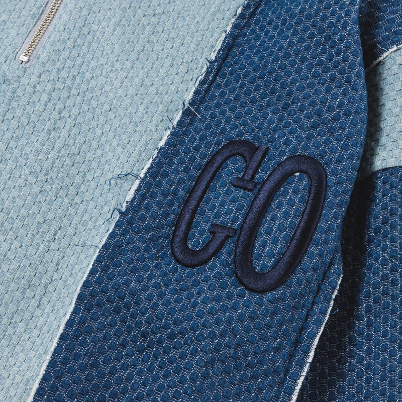 Rebuild HalfZip Denim - ブルー | harapeco Store