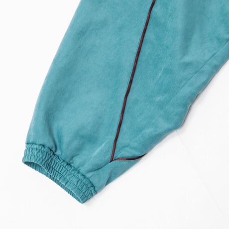 Color Suede blouson-23AW--ブルーグリーン×ボルドー