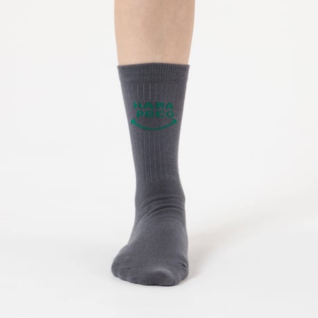 HARAPECO SMILE SOCKS - チャコールグレー