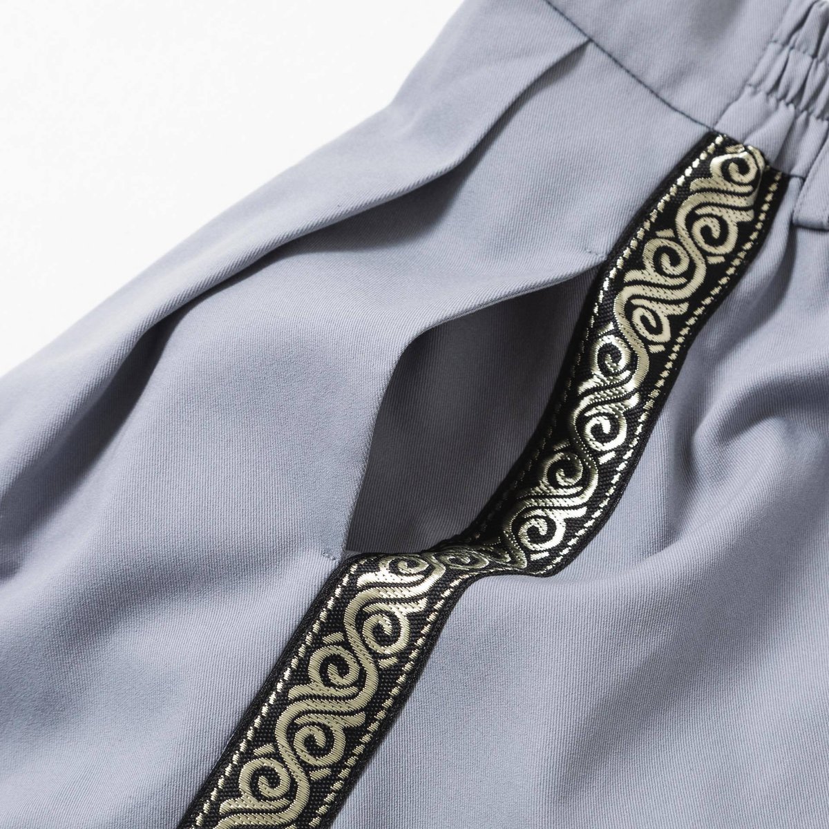 Center Press Wide-Pants(23ver.)-グレー | harapeco