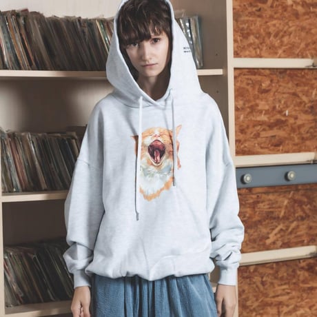 Neko Hoodie(Akubi)-ホワイト