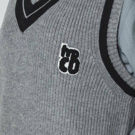 Knit Vest - グレー