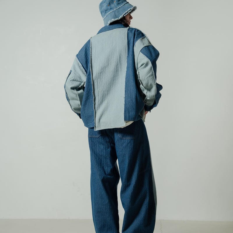 Rebuild Denim Pants - ブルー | harapeco Store