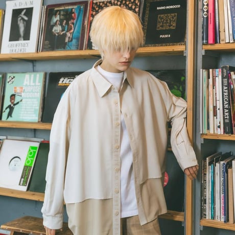 Layered Shirts-ベージュ