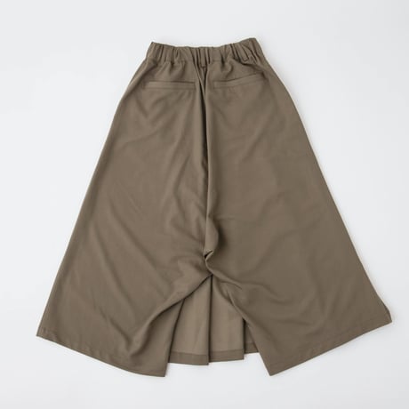 Wrap Wide Pants-ベージュブラウン