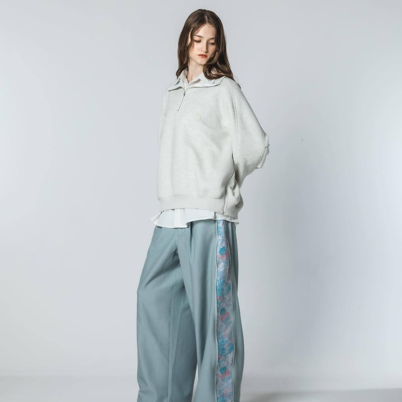 Zipper Pants - ブルー | harapeco Store Zipper Pants - ブルー | harapeco Store