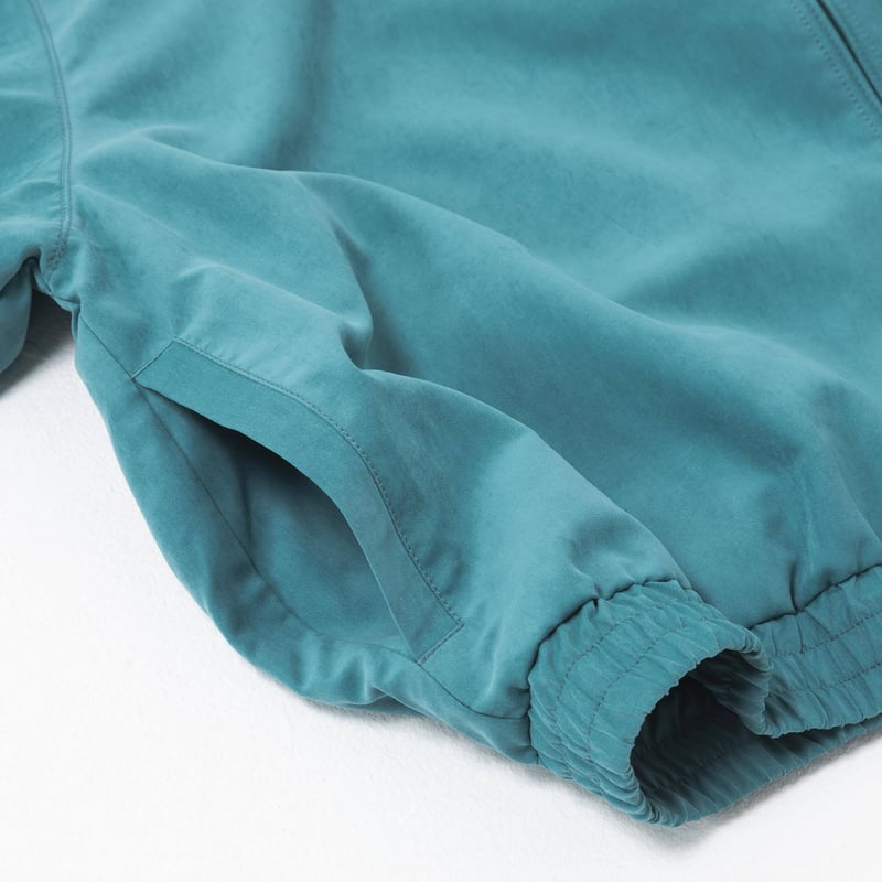 Color Suede blouson-Blue Green | harapeco Store