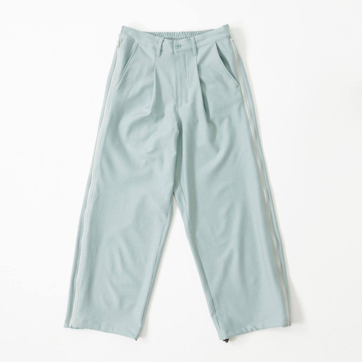 Zipper Pants - ブルー | harapeco Store Zipper Pants - ブルー | harapeco Store