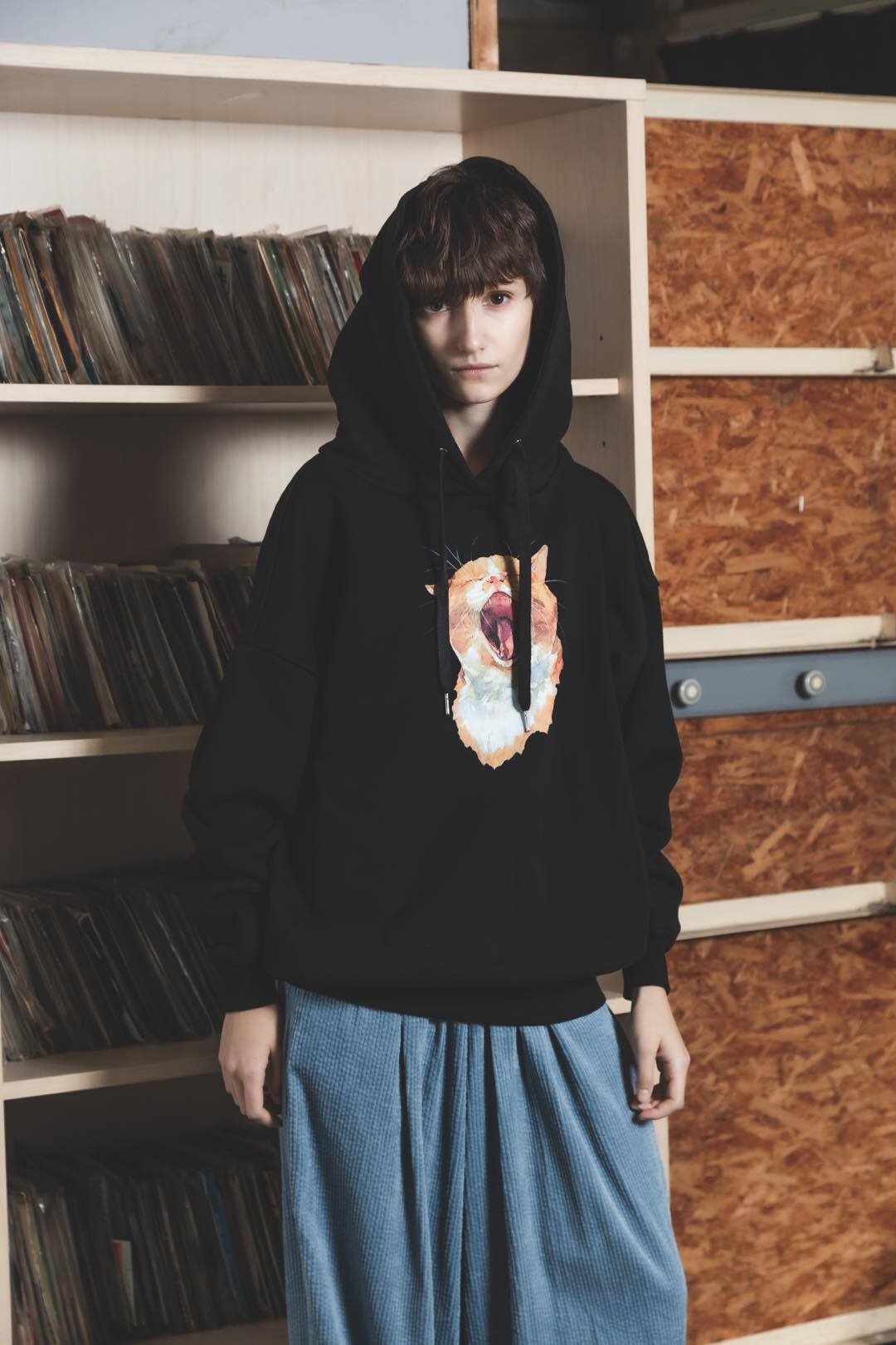 harapeco商店 Neko Tee Akubi Neko Tee （Akubi）-ホワイト | harapeco Store