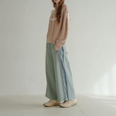 SideZipp Nylon Track Pants - ブルー