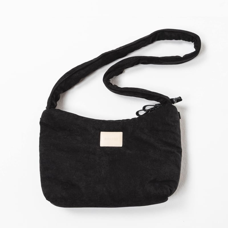 Suede Cloud ShoulderBag - ブラック | harapeco Store