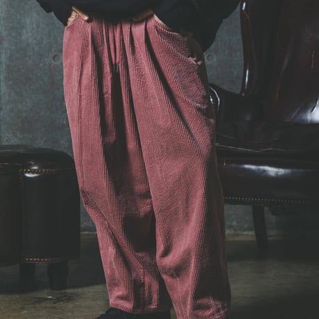 Corduroy Easy-Pants-ピンク