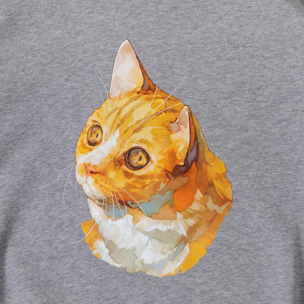 Neko Hoodie(ziitto)-グレー | harapeco Store
