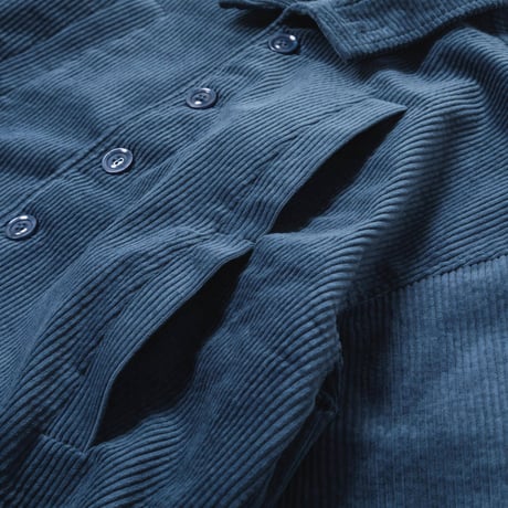 [e]Corduroy Jacket-ブルー