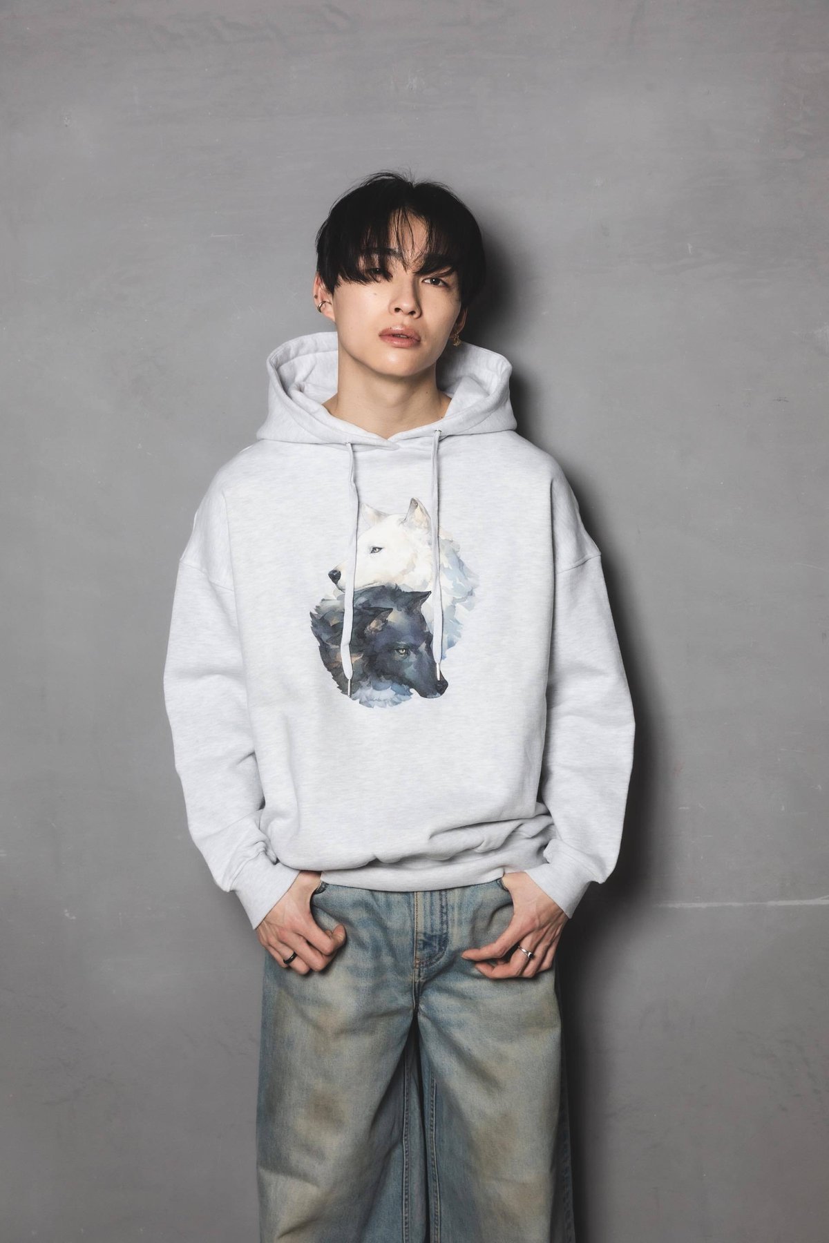 Neko Hoodie(ziitto)-ホワイト | harapeco Store