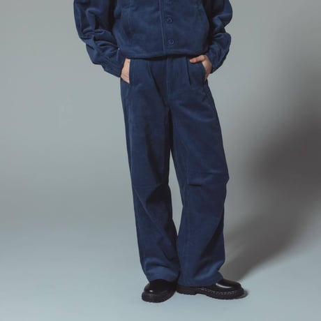 [e]Corduroy Pants-ブルー
