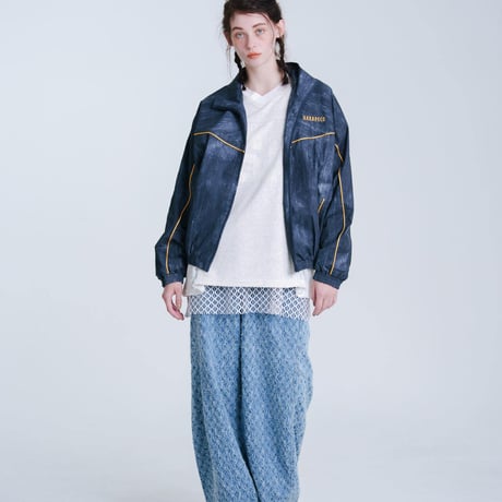 Blurred Dye Print Blouson - ブルー