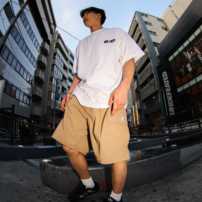 ホワイト カーゴショーツ 4ポケット CHALLENGER/FIELD CARGO SHORTS（WHITE）［フィールドカーゴ