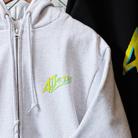 4D®︎ OR DIE zip hoodie