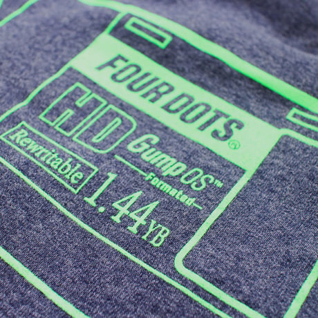 Gump OS CREW Midnight navy heather X  Kryptonite green