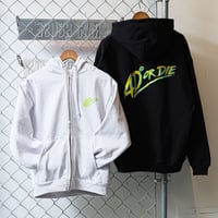 4D®︎ OR DIE zip hoodie