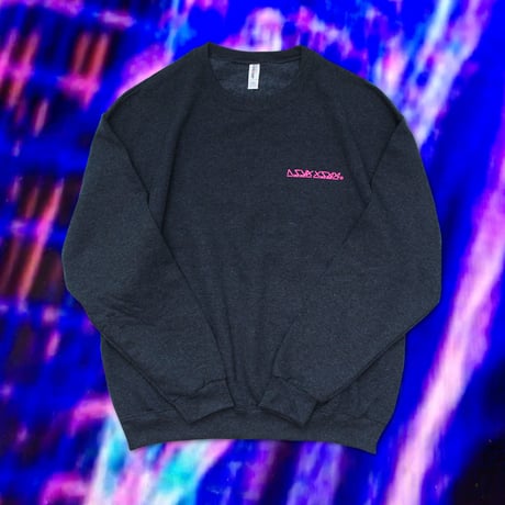 Gump OS CREW Asphalt black heather X Arcade pink