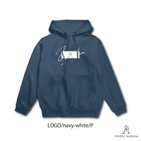 " LOGO " / P  -navy&white