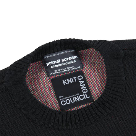 Primal Scream "screamadelica" CREWNECK SWEATER / BLACK