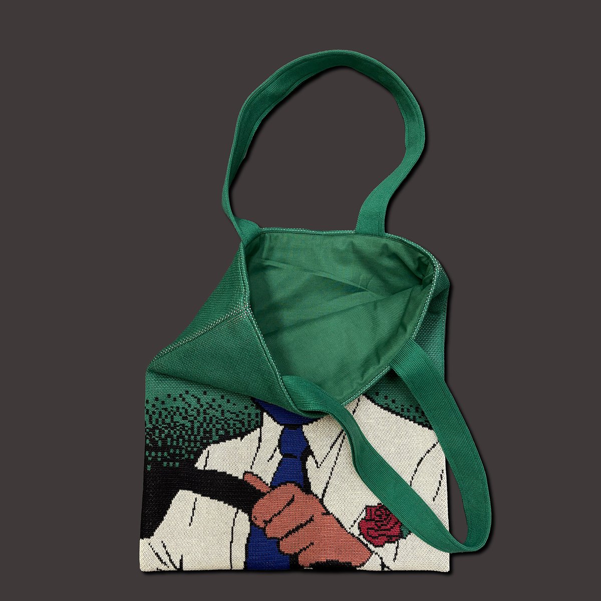 ただかすみ×編み物☆堀ノ内コラボニットバッグ〈ルチャドール