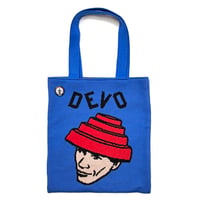 DEVO ニットトートバッグ（バッジ付き）／DEVO Knit Tote Bag with Badge