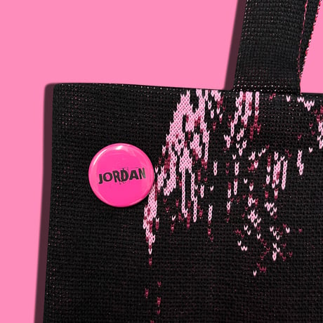 JORDAN Knit Tote Bag with Badge
