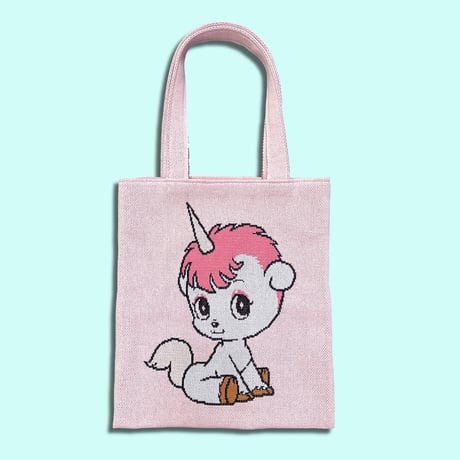 ユニコ・ニットバッグ／UNICO Knit Tote〈PINK〉