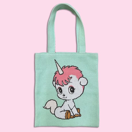 ユニコ・ニットバッグ／UNICO Knit Tote〈MINT〉