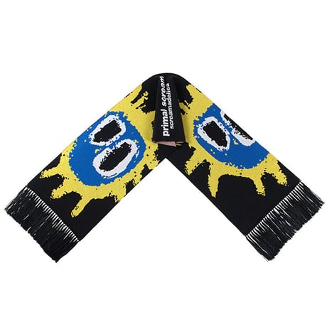 Primal Scream "screamadelica"  KNIT SCARF / BLACK