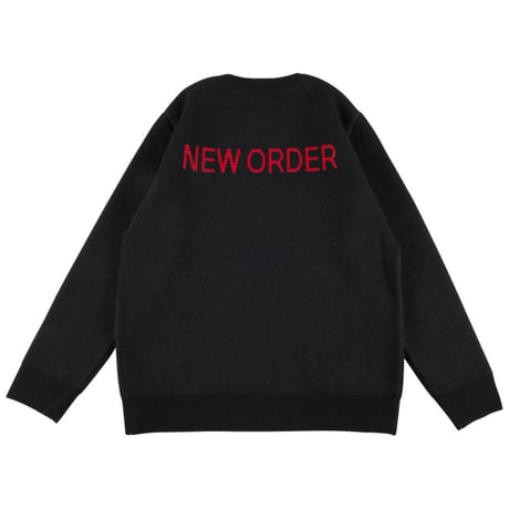 "New Order" CREW NECK SWEATER／BLACK 〈POWER, CORRUPTION & LIES〉