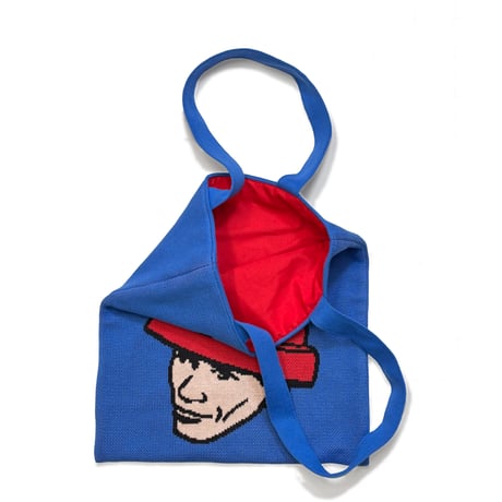 DEVO ニットトートバッグ（バッジ付き）／DEVO Knit Tote Bag with Badge