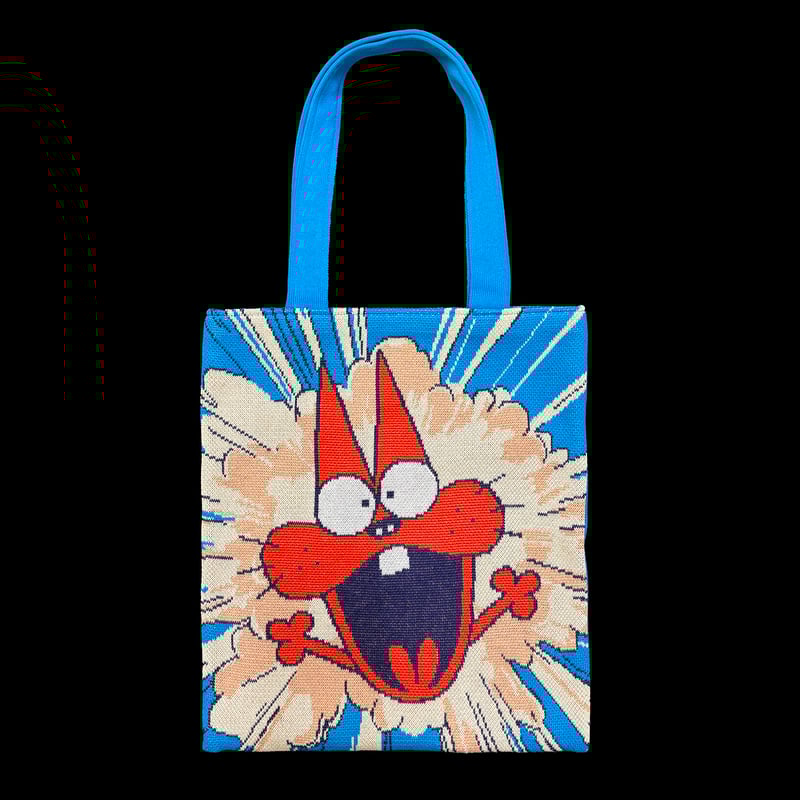 赤塚不二夫ニャロメ・ニットバッグ | AMIMONO☆HORINOUCHI SHOP