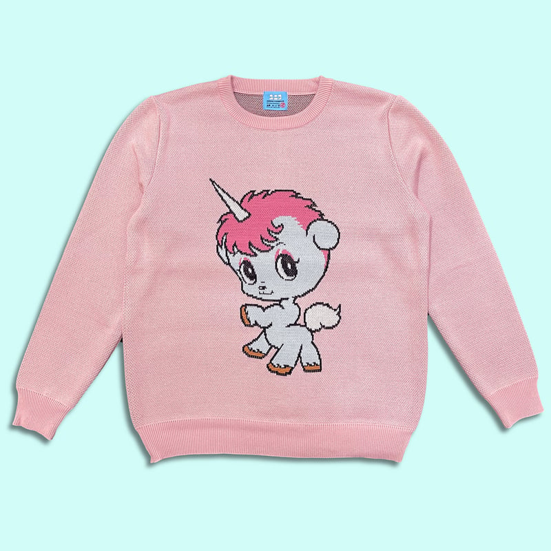 ユニコ・セーター／UNICO sweater〈PINK〉 | AMIMONO☆HORINOUC