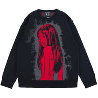 富江 CREW NECK SWEATER「富江 B」