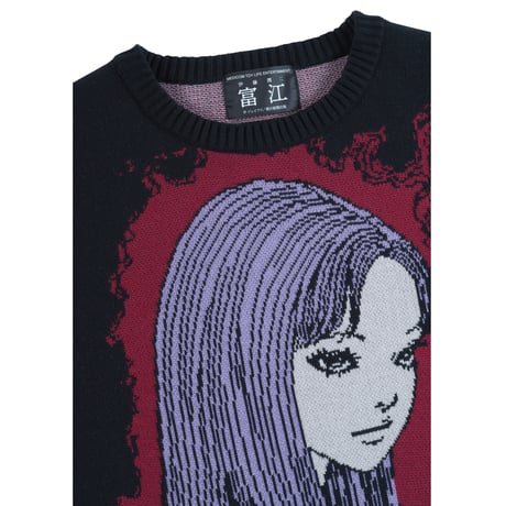 富江 CREW NECK SWEATER「富江 A」