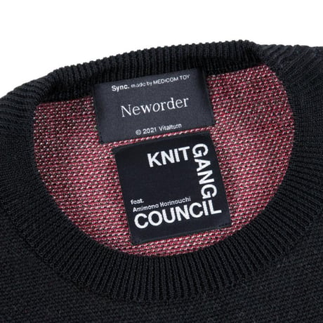 "New Order" CREW NECK SWEATER／BLACK 〈POWER, CORRUPTION & LIES〉
