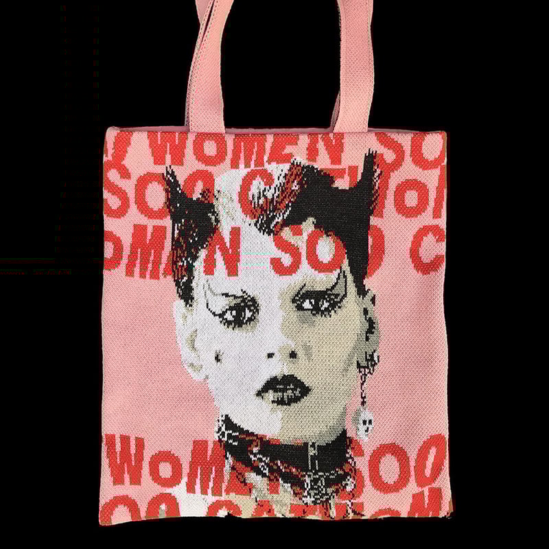 編み物堀ノ内　トートバッグ　SOO Catwoman SOO CATWOMAN knit bag | AMIMONO☆HORINOUCHI SHOP