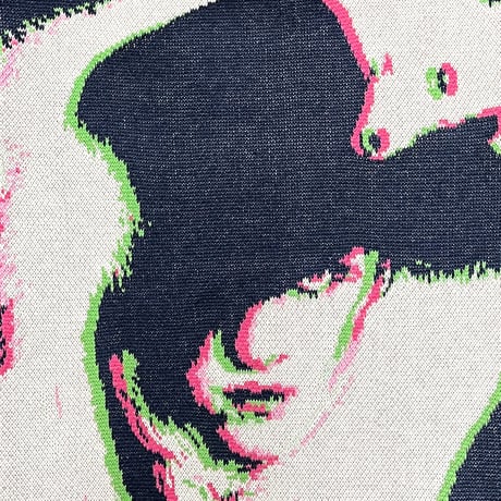 Steve Strange knit bag (Original photo: Sheila Rock)