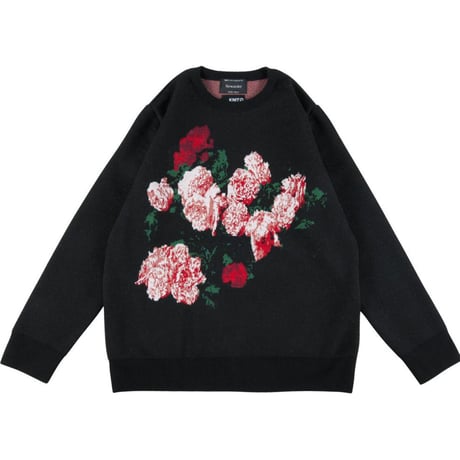 "New Order" CREW NECK SWEATER／BLACK 〈POWER, CORRUPTION & LIES〉